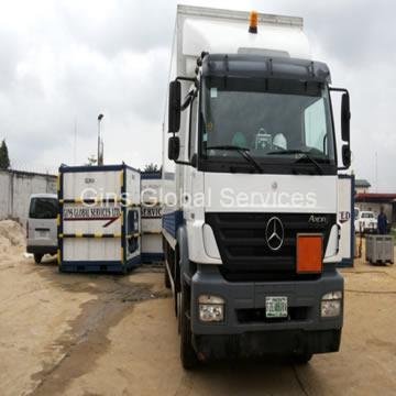 Mercedes-Benz Axor tractor unit at the provisions yard